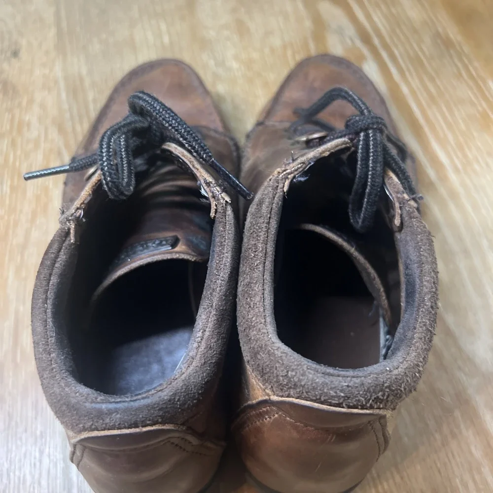 Vintage Eastland Boots Womens 7 M Brown Leather Moc Toe‎ Hiking Chukka
